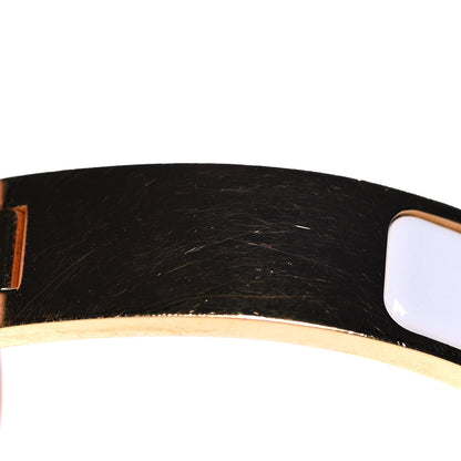 Hermes Enamel Narrow Clic Clac H Bracelet GM White 5 of 6