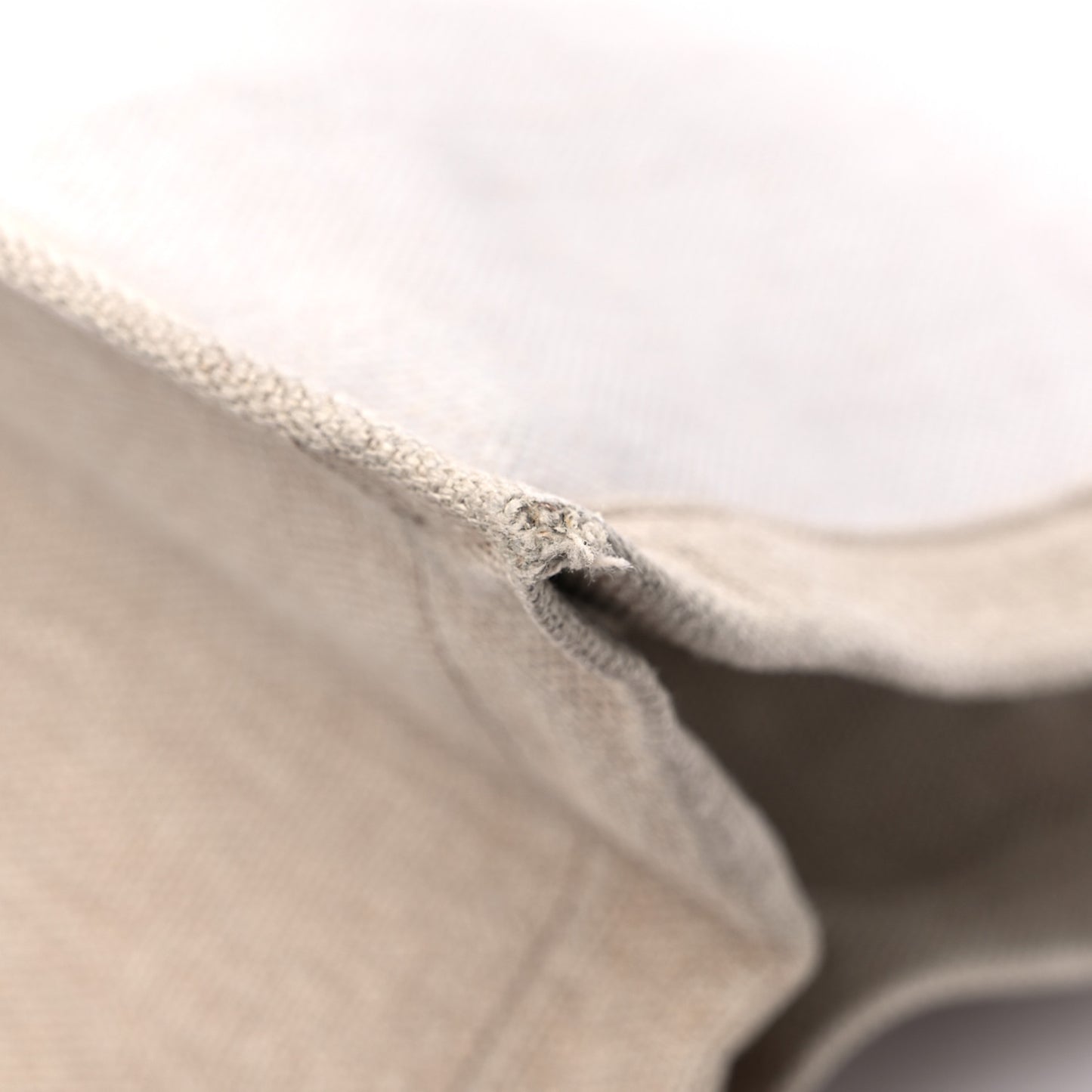 Linen Calfskin Rive Gauche Tote Optic White