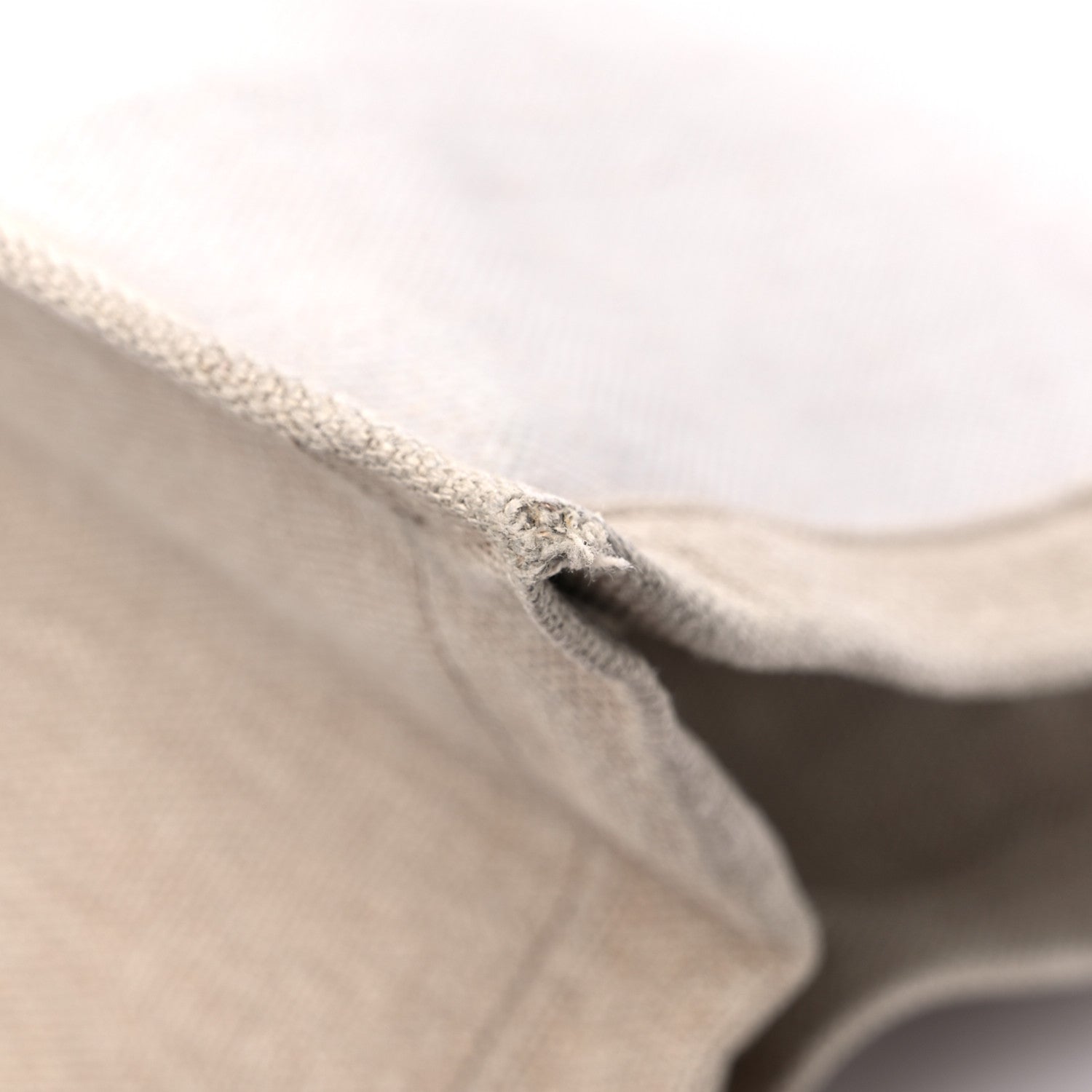 Saint Laurent Linen Calfskin Rive Gauche Tote Optic White 11 of 14