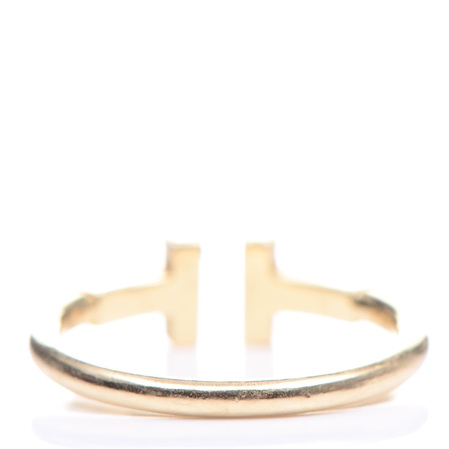 Tiffany 18K Yellow Gold T Wire Ring 49 4.75 3 of 6