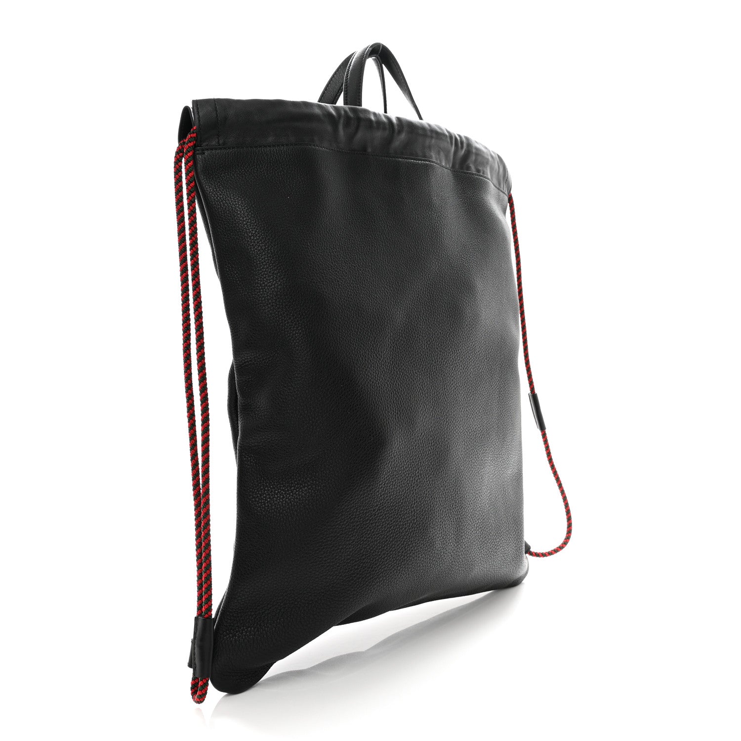 Gucci Calfskin Logo Drawstring Backpack Black 3 of 10
