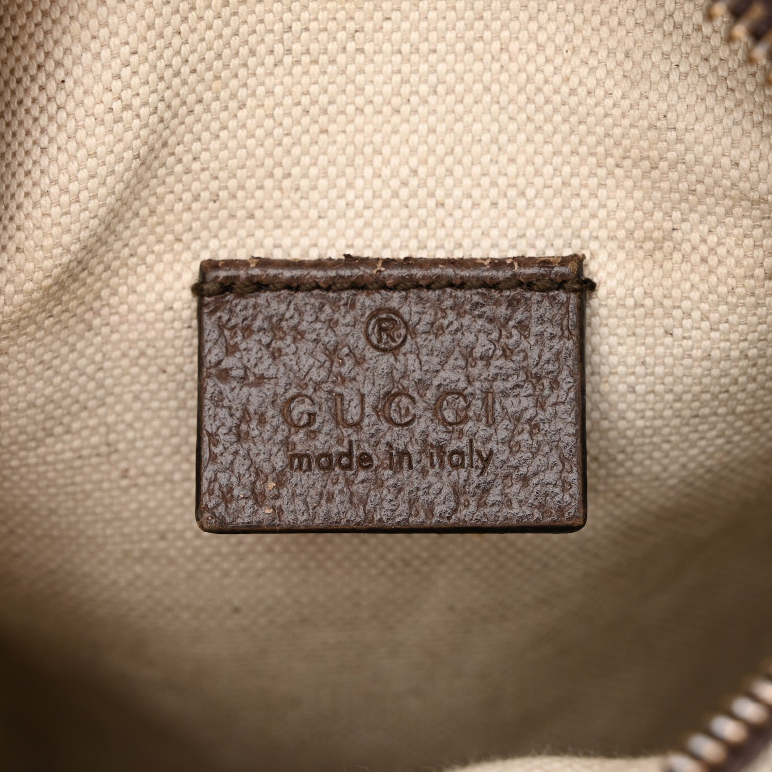 Gucci GG Supreme Monogram Mini Neo Vintage Double Zip Messenger Bag Beige New Acero Crop 7 of 12