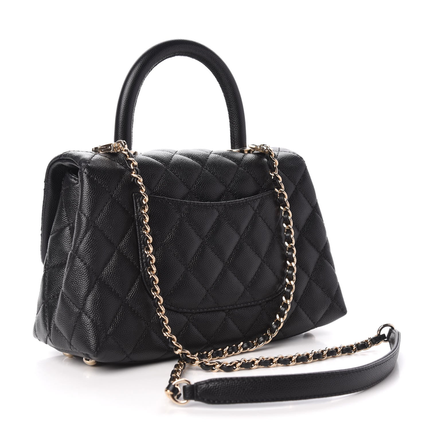 Chanel Caviar Quilted Mini Coco Handle Flap Black 4 of 11