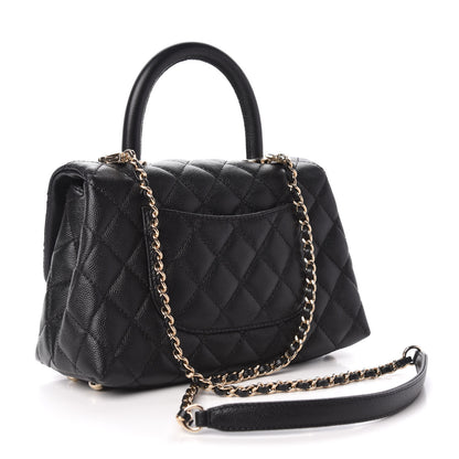 Chanel Caviar Quilted Mini Coco Handle Flap Black 4 of 11