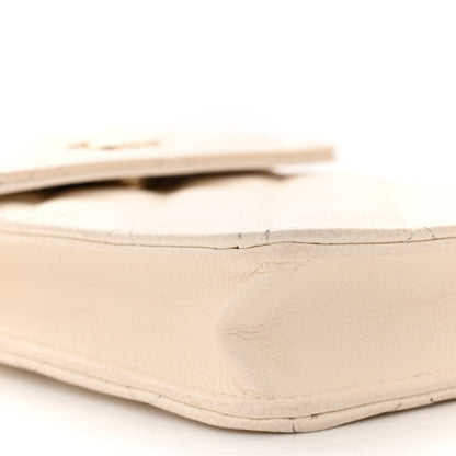 Chanel Caviar Quilted Bow Phone Holder White 10 of 14
