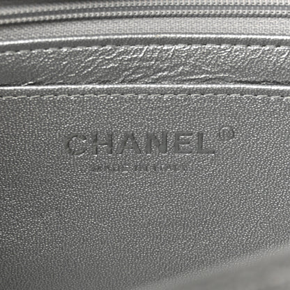 Chanel Metallic Caviar Quilted Mini Top Handle Rectangular Flap Silver 6 of 10