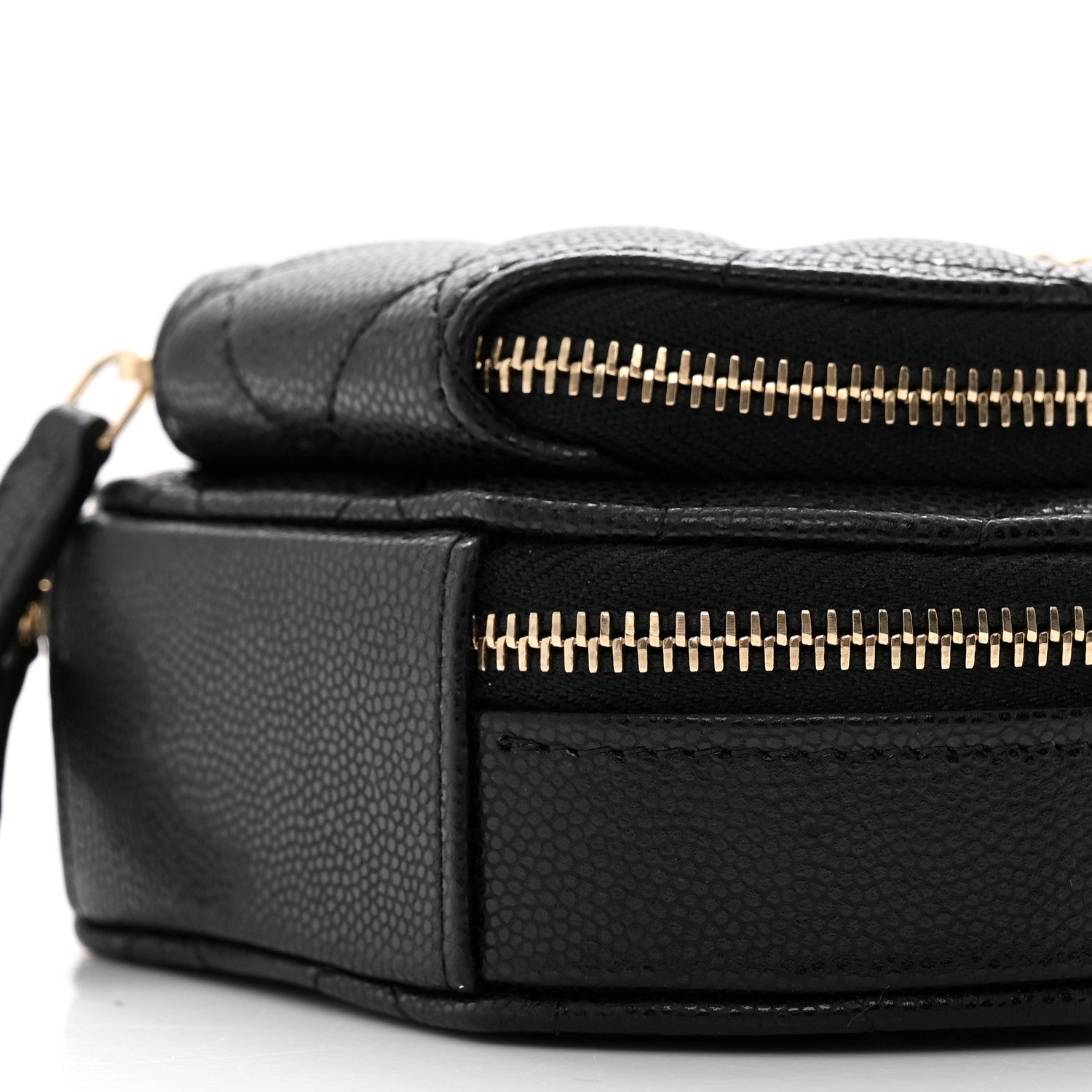 Chanel Caviar Quilted Round Coco Clutch With Chain Black 10 of 10