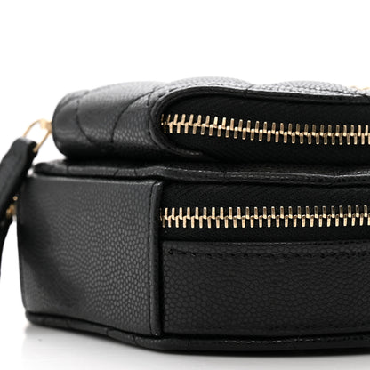 Chanel Caviar Quilted Round Coco Clutch With Chain Black 10 of 10