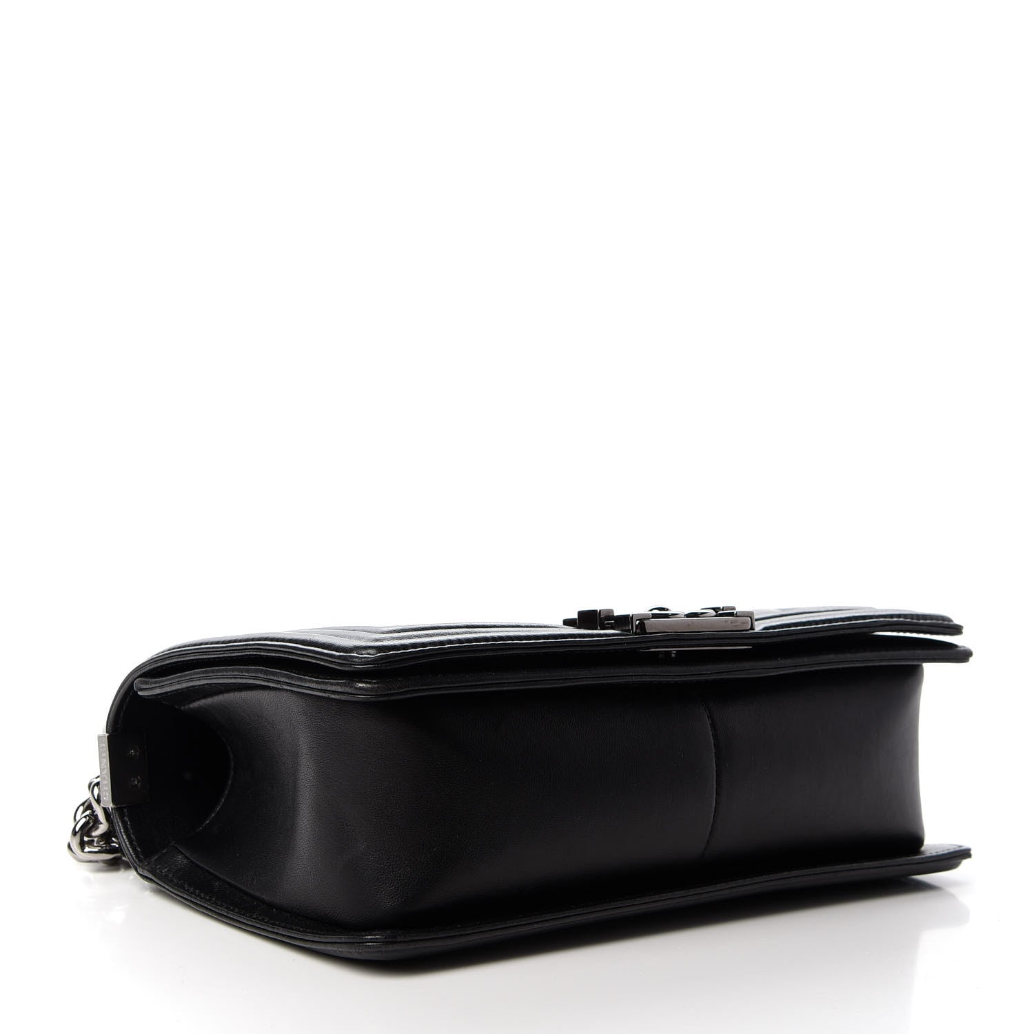 Chanel Lambskin Chevron Quilted Medium Boy Flap Black 4 of 10