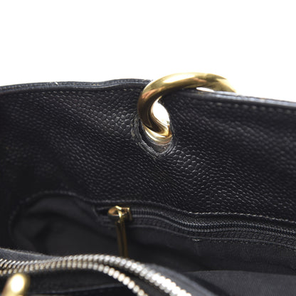 Chanel Caviar Quilted Grand Shopping Tote GST Black 17 of 24