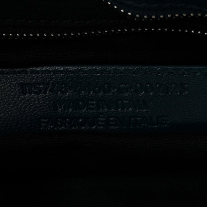 Balenciaga Chevre Silver Metallic Edge Hardware City Bleu Paon 8 of 11