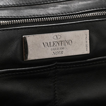 Valentino Garavani Vitello Medium Rockstud Tote Black 6 of 10