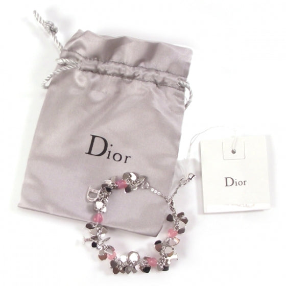Christian Dior Rose Heart Charm Bracelet 3 of 5