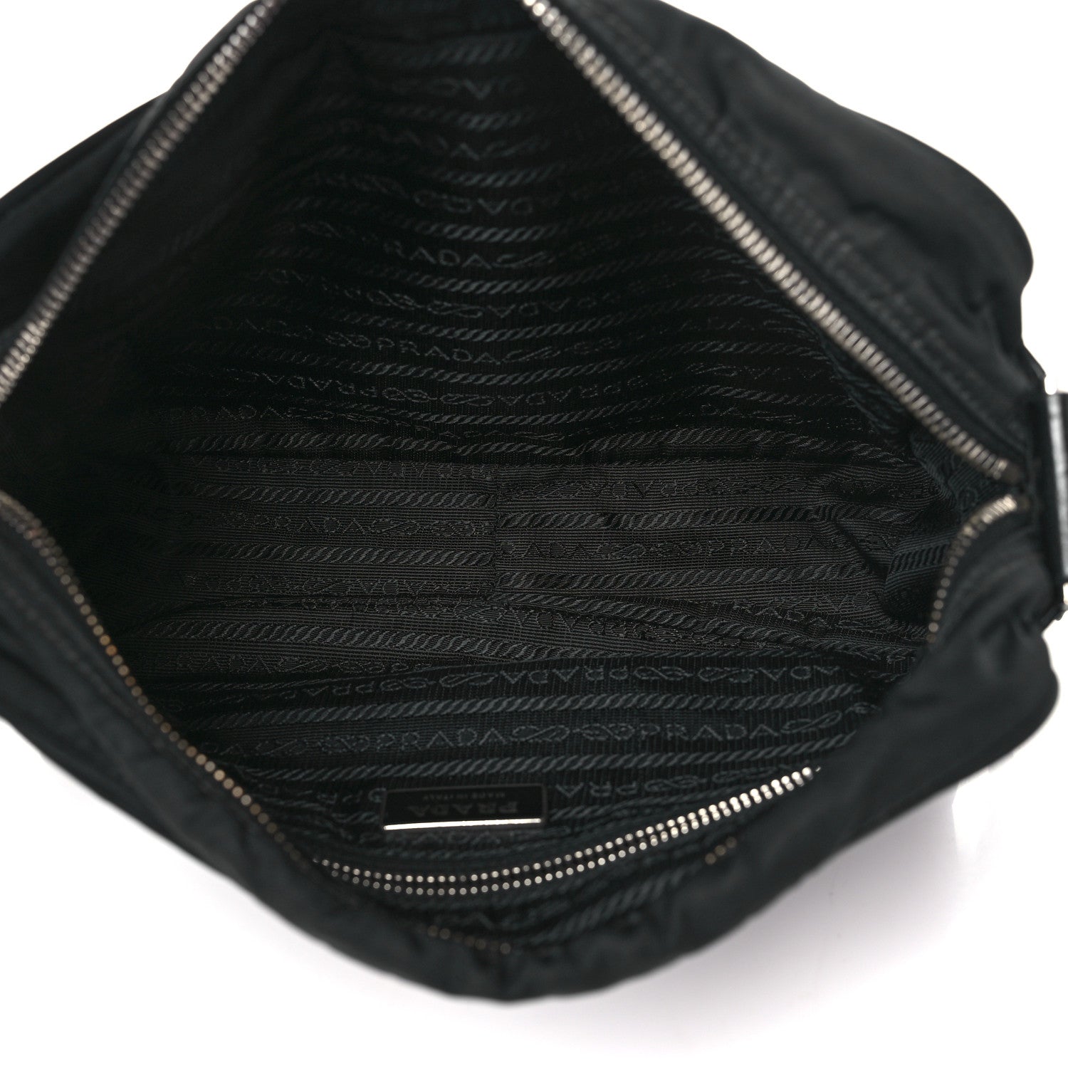 Prada Nylon Tessuto Messenger Bag Black 5 of 10