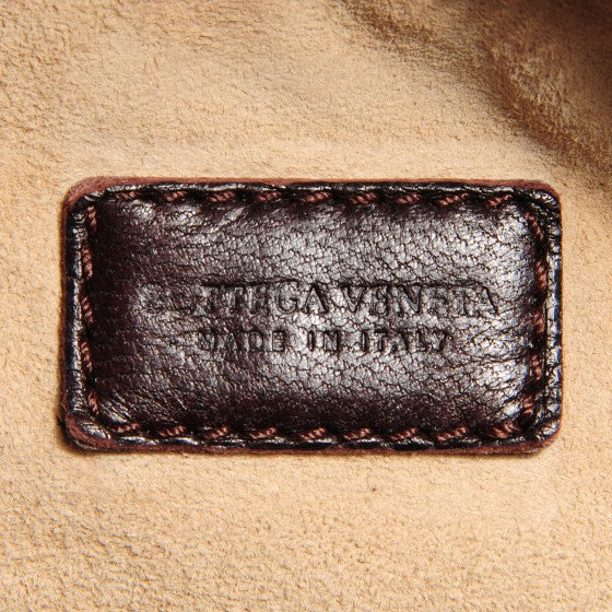 Nappa Intrecciato Large Cosmetic Case Ebano