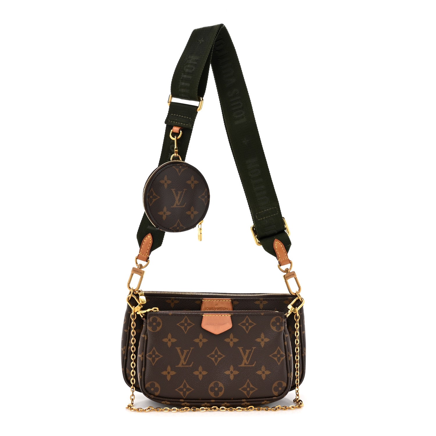 Louis Vuitton Monogram Multi Pochette Accessories Kaki 1 of 14