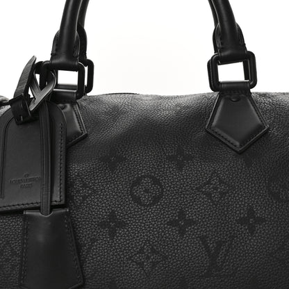 Louis Vuitton Calfskin Monogram Speedy P9 Bandouliere 40 Ultra Black 9 of 13
