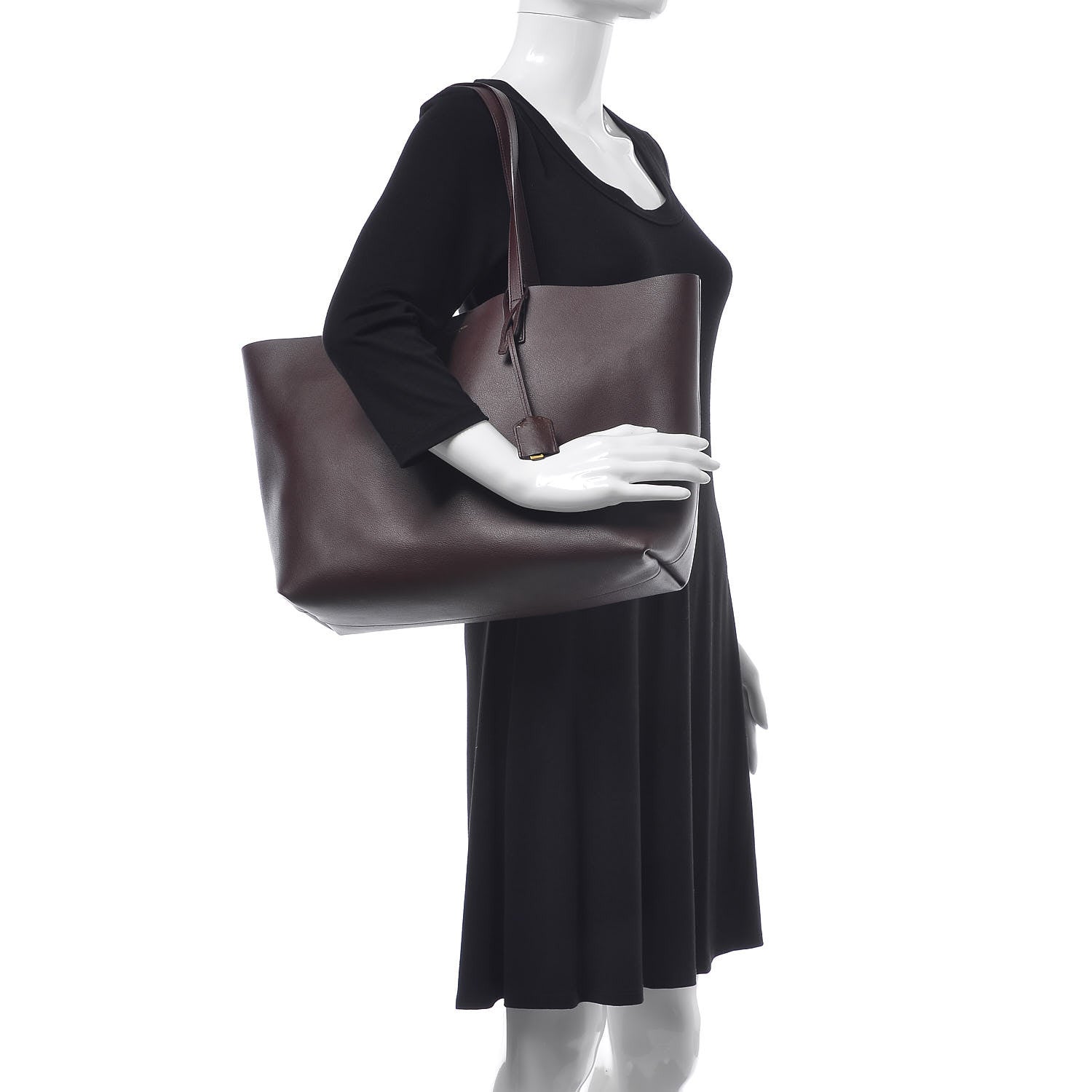 Saint Laurent Calfskin Large Shopping Tote Palissandre 2 of 11