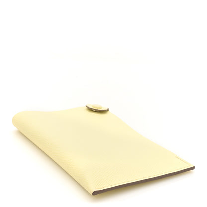 Hermes Epsom Tarmac PM Passport Holder Jaune Milton 4 of 9