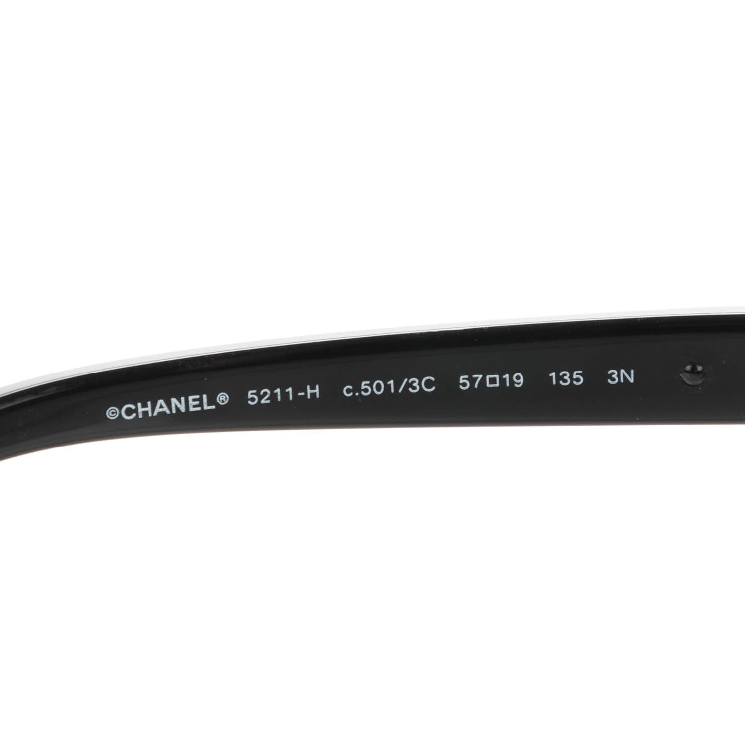 Chanel CC Pearl Sunglasses 5221-H Black 3 of 5
