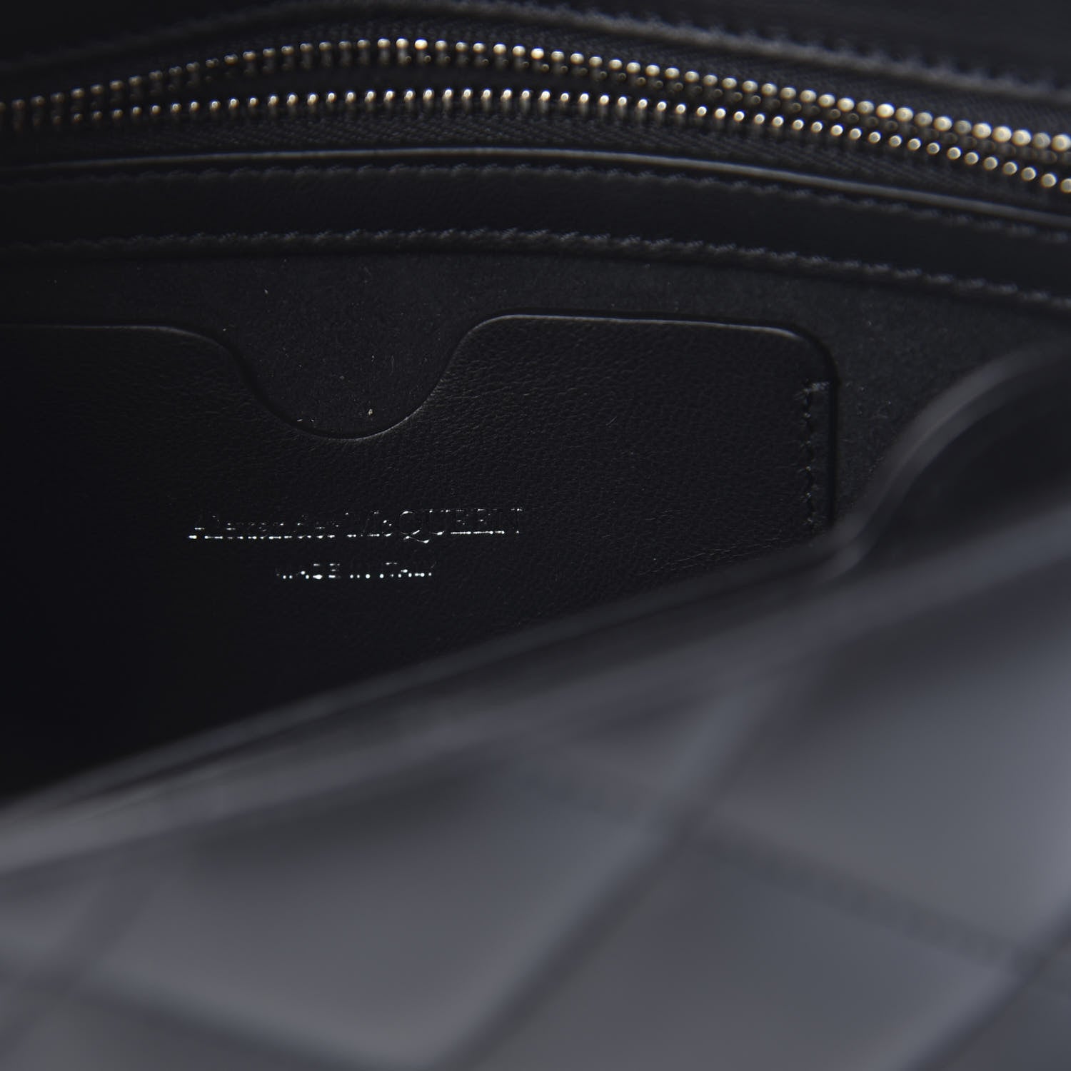 Alexander McQueen Lambskin Quilted Knuckle Shoulder Bag Black 6 of 13