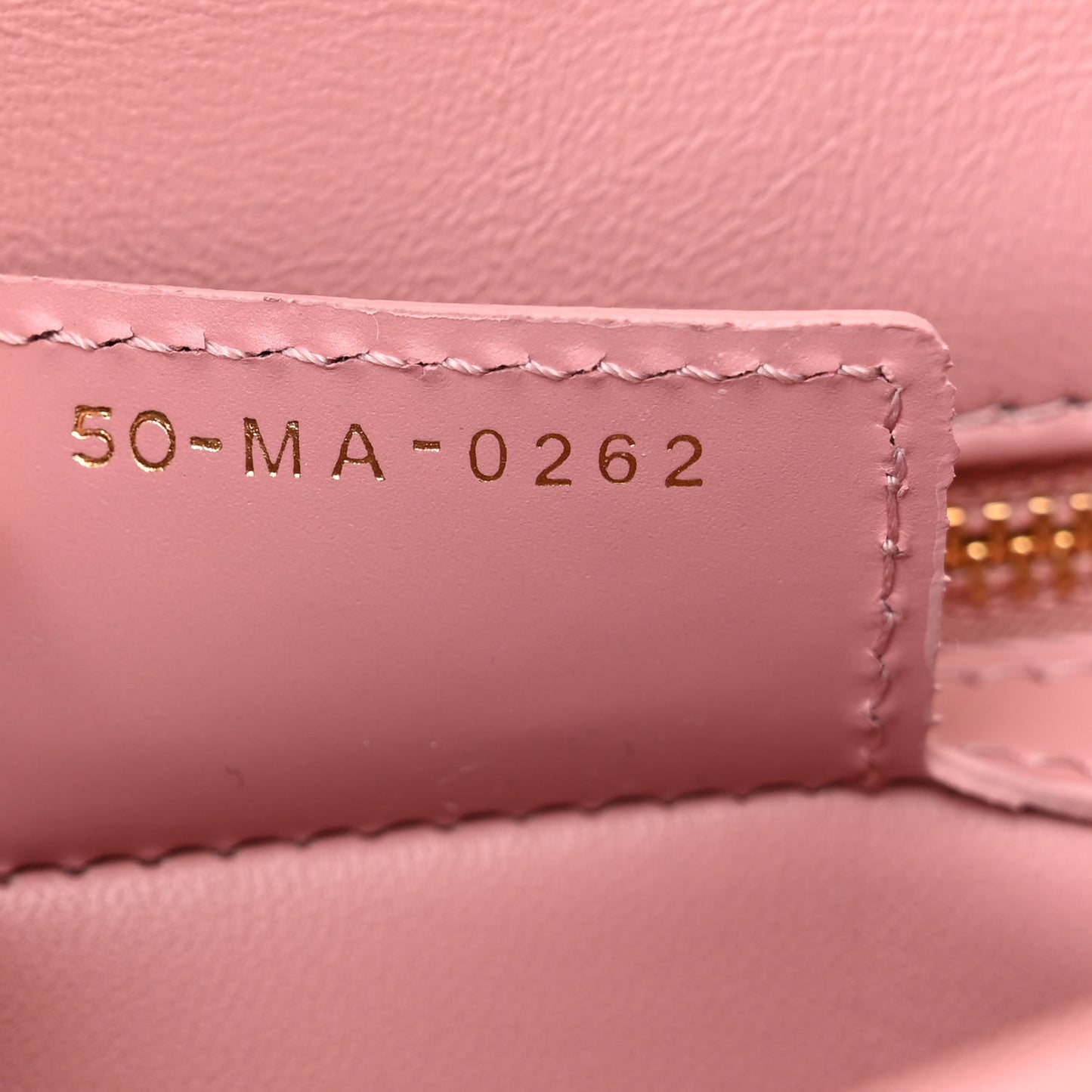 Lambskin Macrocannage Small Dior Caro Bag Pink