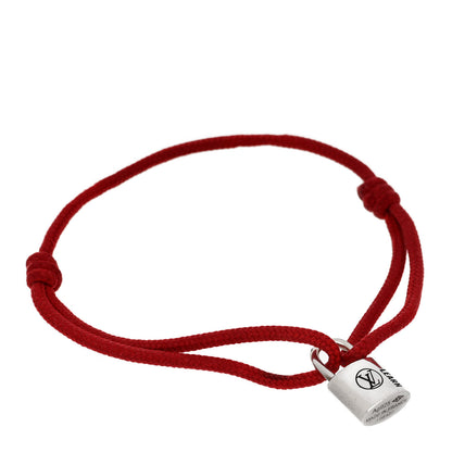 Louis Vuitton X UNICEF Sterling Silver Lockit Bracelet Red 1 of 3
