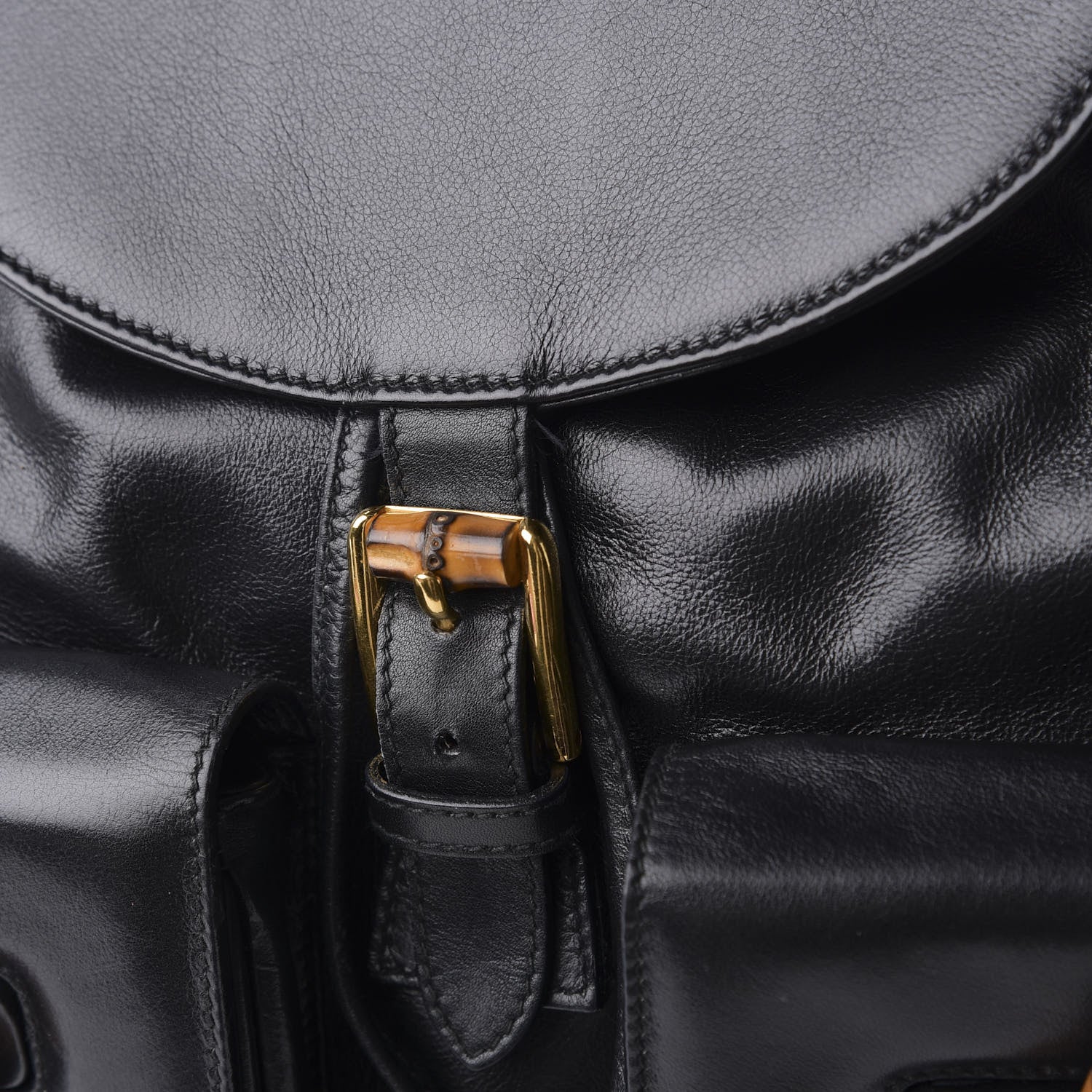 Gucci Calfskin Bamboo Backpack Black 12 of 12
