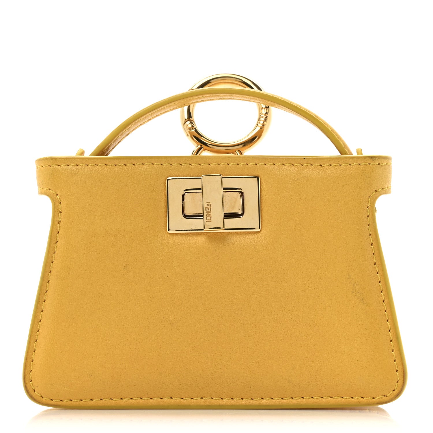 Fendi Nappa Sigma Pico Peekaboo Charm Mismosa 1 of 24