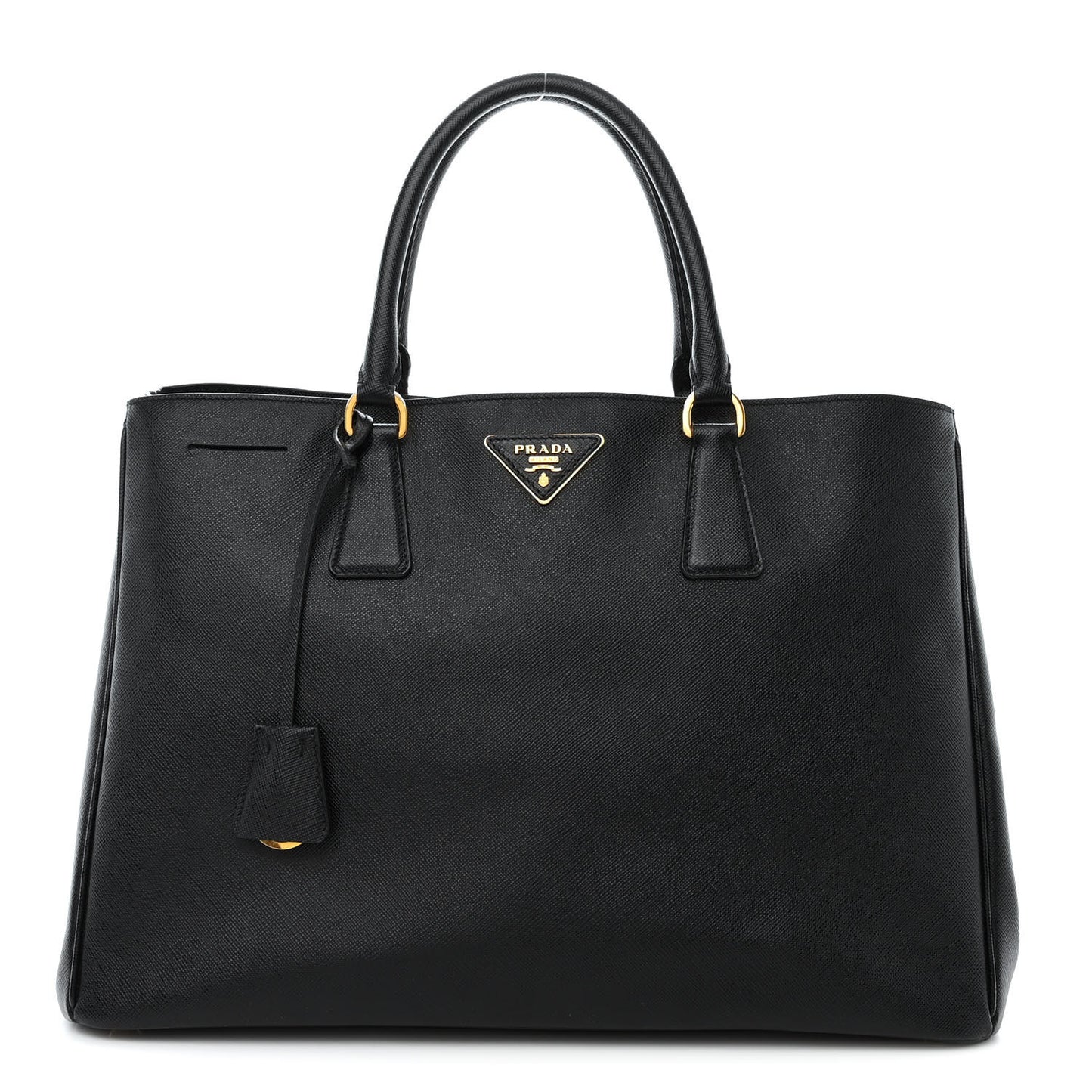 Saffiano Lux Large Tote Black