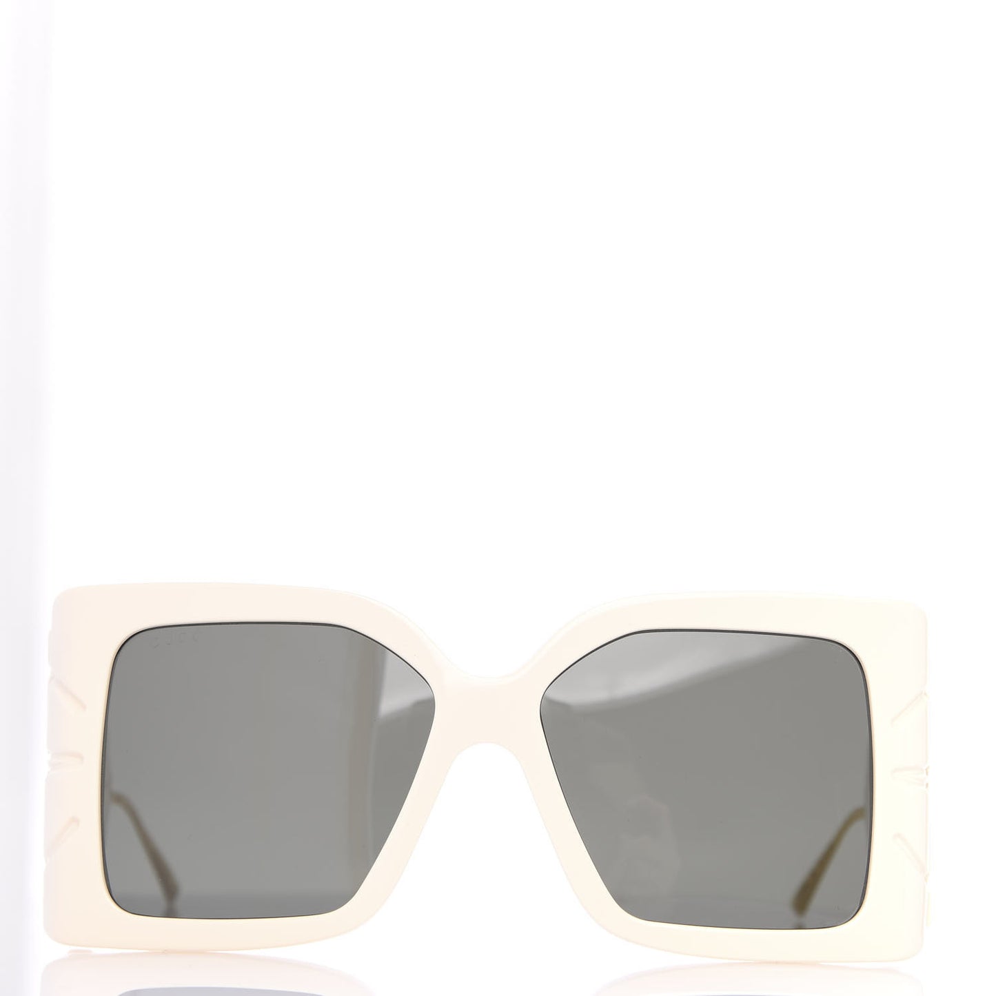 Acetate Square Frame Wing Sunglasses GG0535S Ivory
