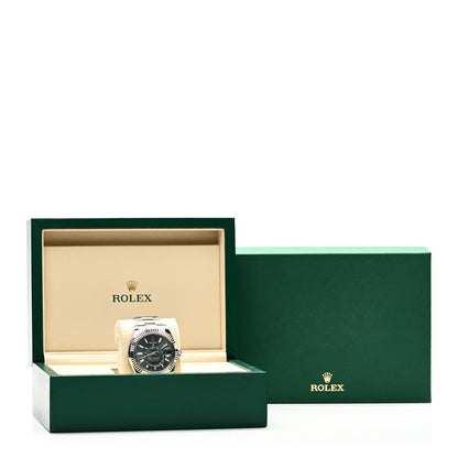 Rolex Stainless Steel 18K White Gold 42mm Oyster Perpetual Sky-Dweller Watch Mint Green 336934 5 of 5
