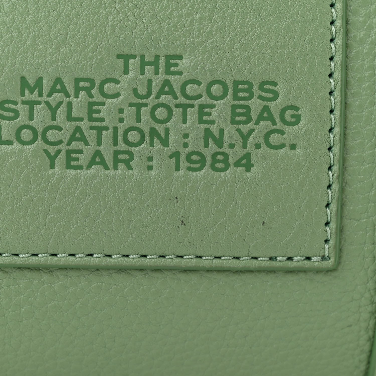 Marc Jacobs Grained Calfskin Small The Tote Bag Aspen Green 11 of 12