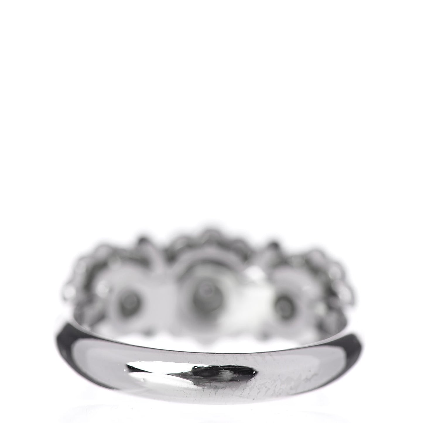 Platinum Diamond Three Flower Ring 50 5.5