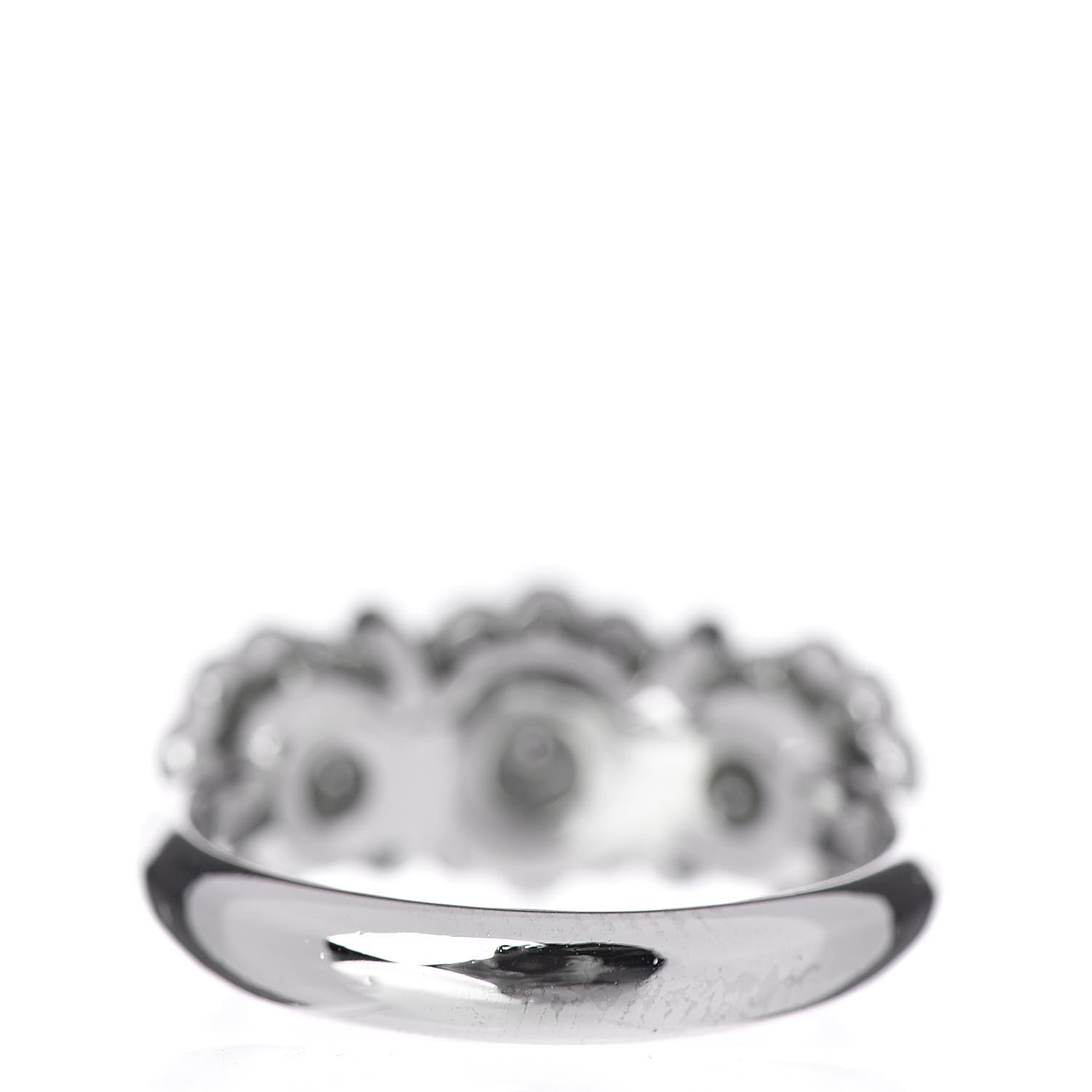 Tiffany Platinum Diamond Three Flower Ring 50 5.5 4 of 6