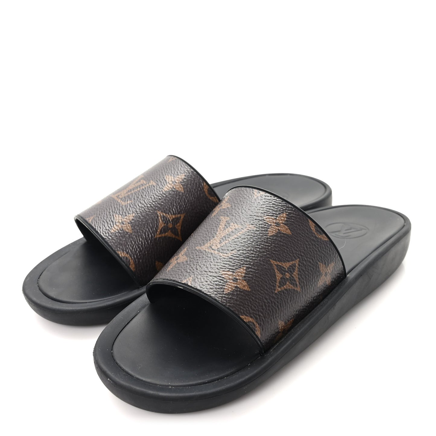 Monogram Sunbath Slide Sandals 36