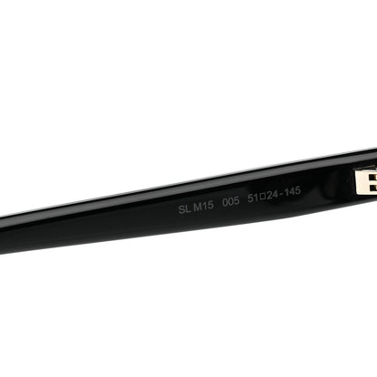 Saint Laurent Acetate Round Sunglasses SLM15 Black 7 of 8