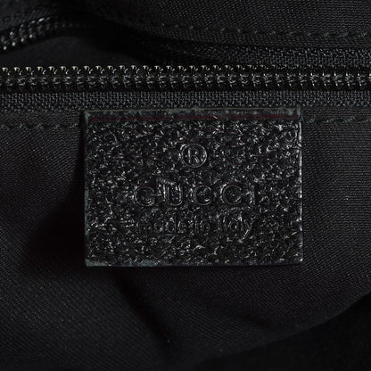 Gucci Monogram Web Medium Half Moon Hobo Black 6 of 9