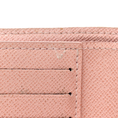 Louis Vuitton Damier Azur Victorine Wallet Rose Ballerine 8 of 9