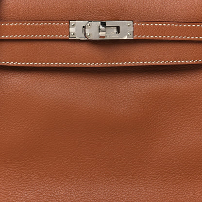 Hermes Evercolor Kelly Danse II Belt Bag Gold 8 of 11