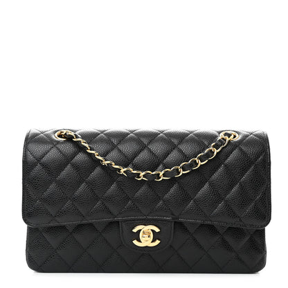 Chanel Caviar Quilted Medium Double Flap Black 1 of 10