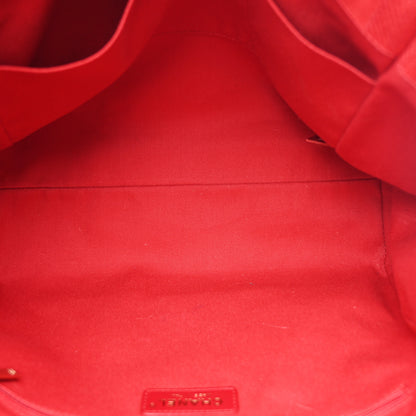 Chanel Mixed Fibers Striped Small Deauville Tote Red 5 of 10