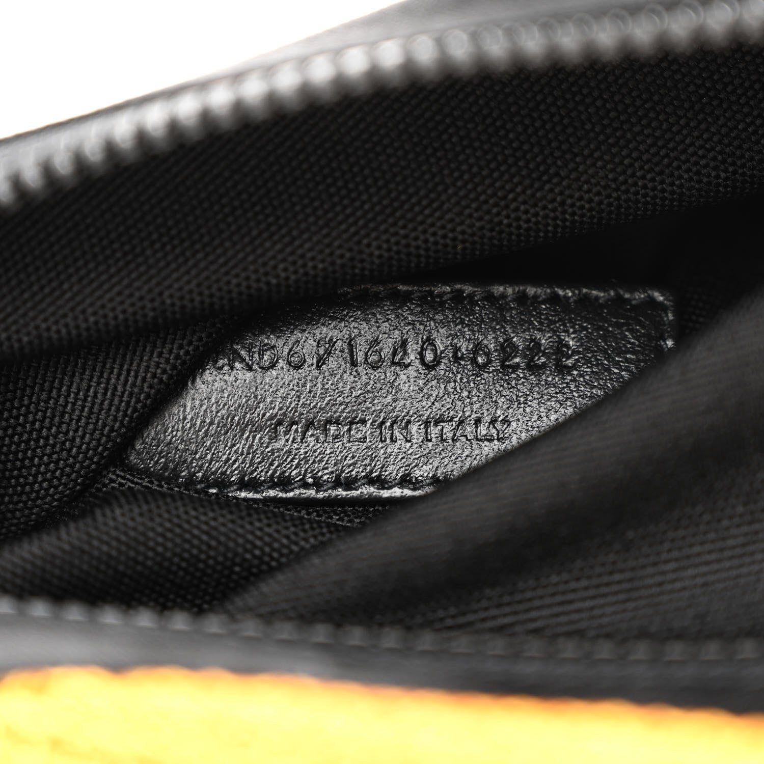 Saint Laurent Nylon Mesh SLP Belt Bag Jaune 7 of 10