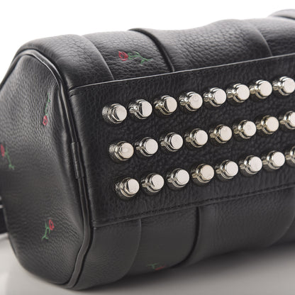 Alexander Wang Pebbled Lambskin Rose Printed Mini Rockie Black Silver Hardware 5 of 8