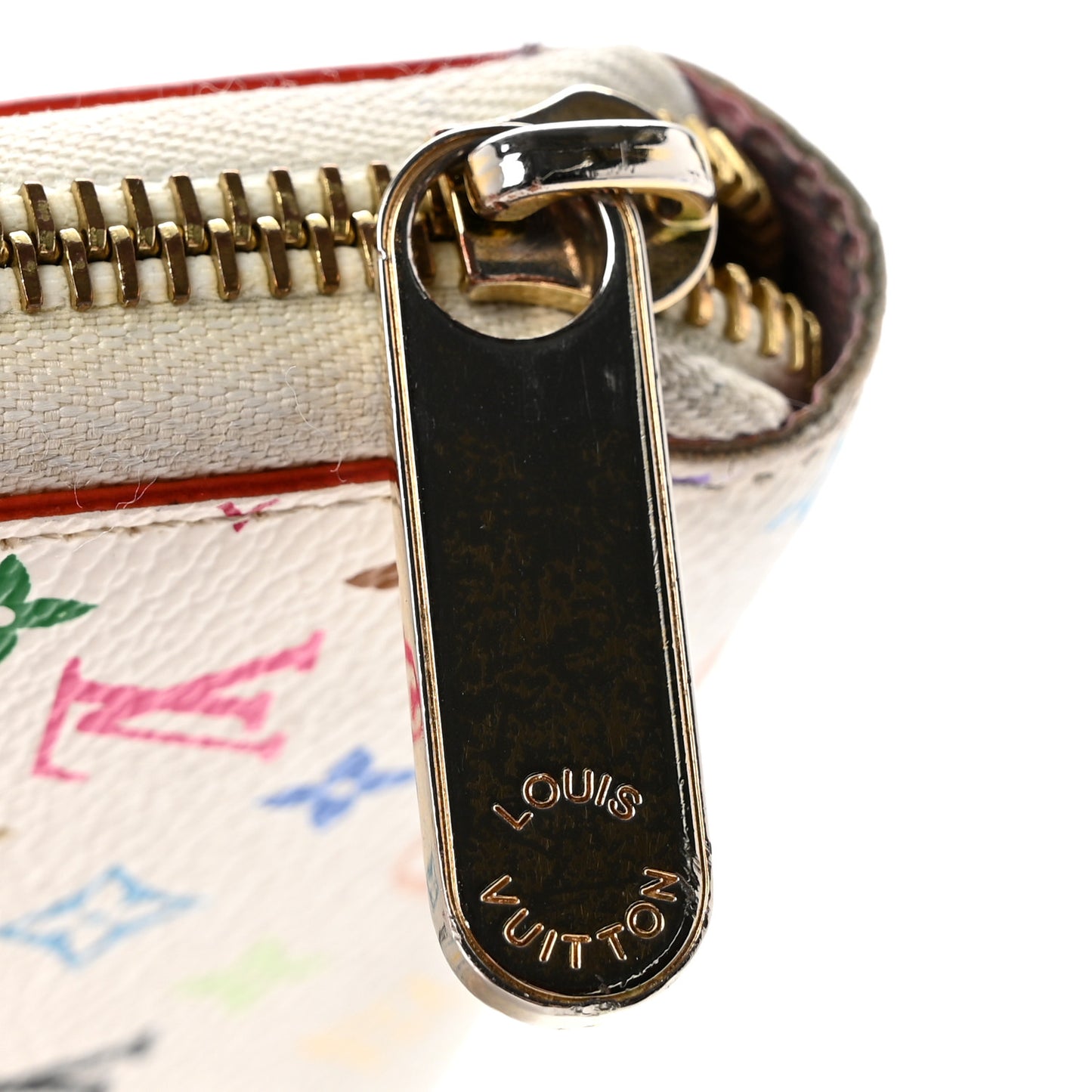 Monogram Multicolor Zippy Wallet White Litchi