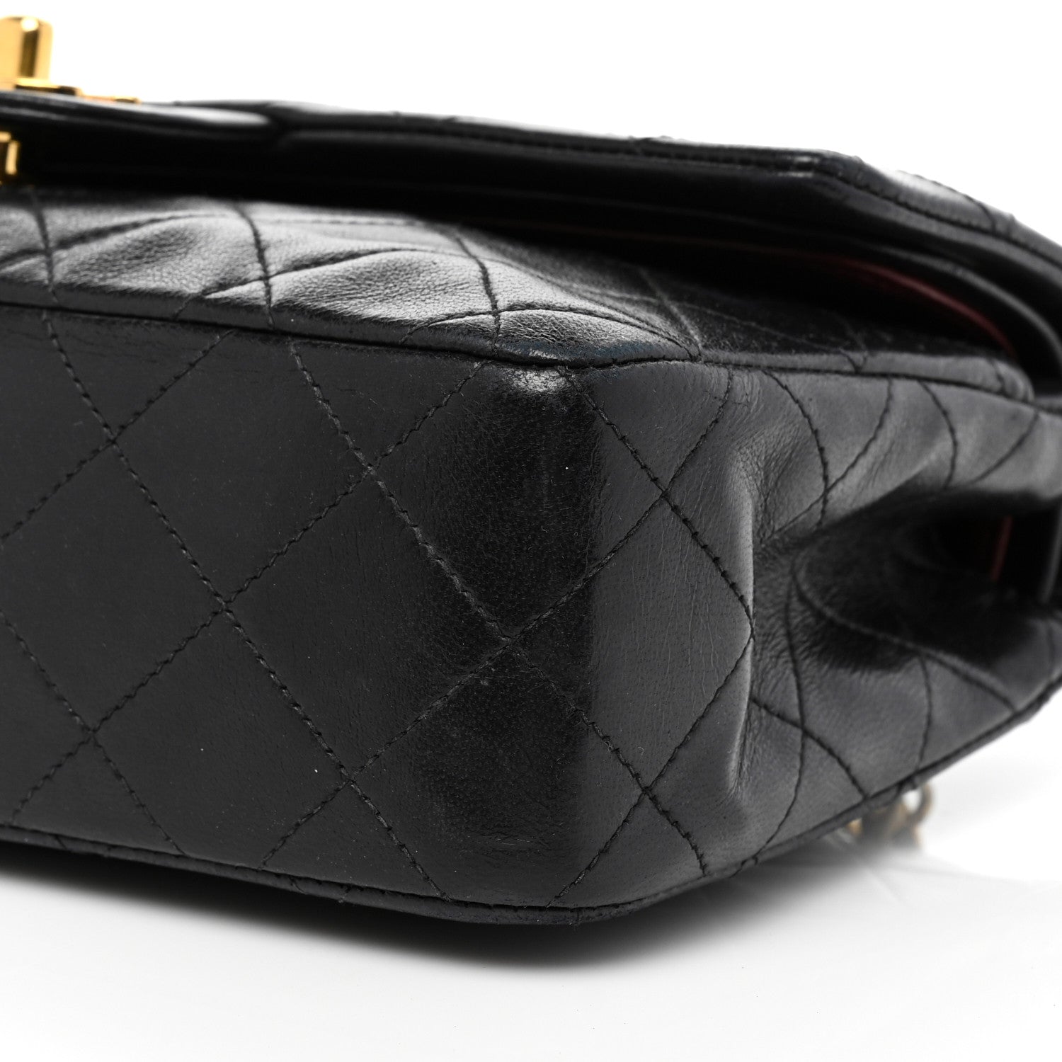 Chanel Lambskin Quilted Small Double Flap Black 10 of 13