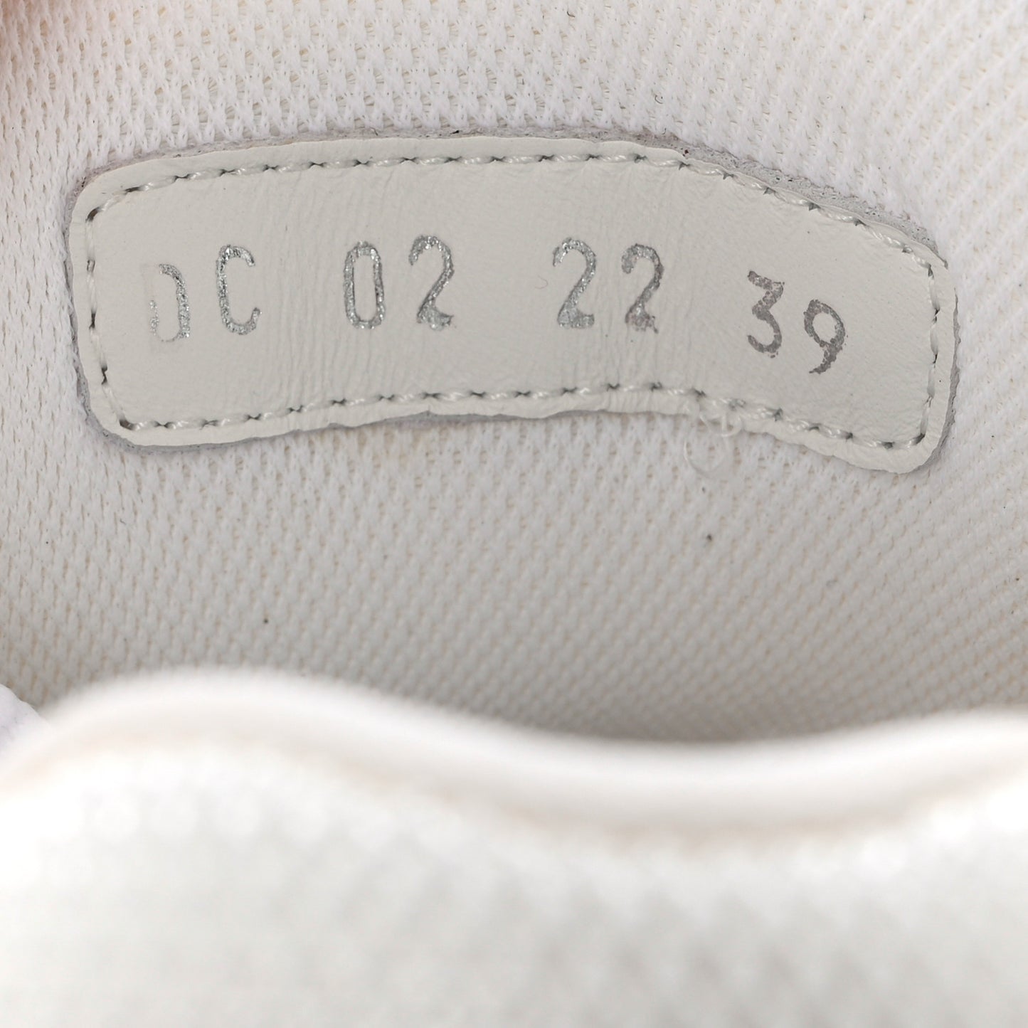 Technical Mesh Calfskin B30 Sneakers 39 White Grey