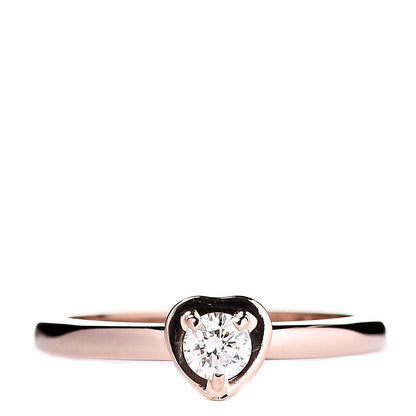 Cartier 18K Pink Gold Diamond D'Amour Heart Ring 48 4.5 1 of 5