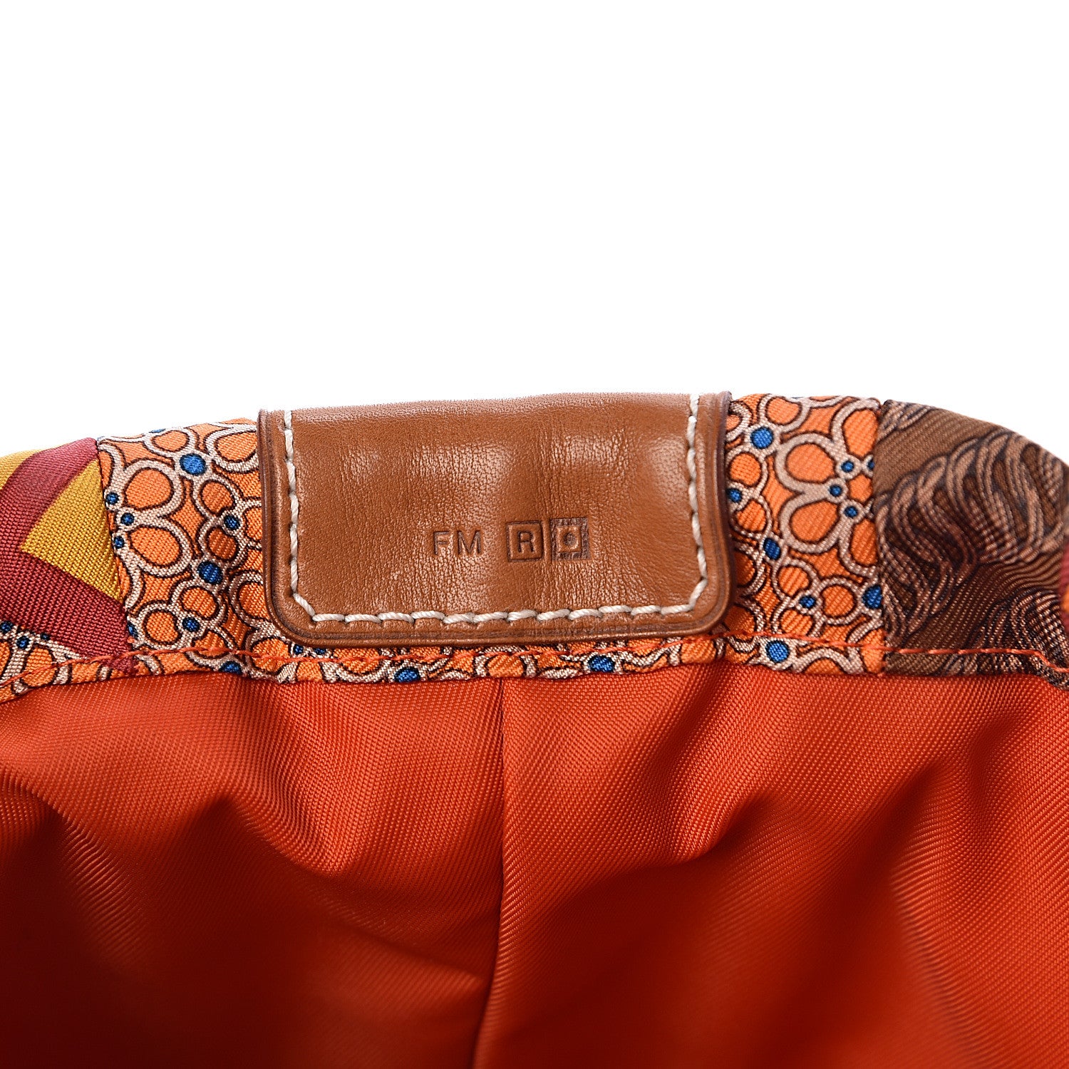 Hermes Silk Barenia Carre en Cravates Fourbi 20 PM Pouch Flamingo Pink Deer Brown 9 of 10