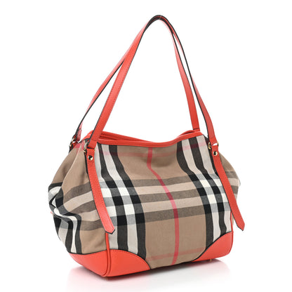 Burberry House Check Small Canterbury Tote Bright Russet 5 of 21